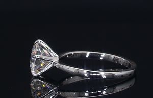 Bague Solitaire Diamant Solace en or Rose Blanc 14k Bijoux fins Bague de fiançailles de mariage en laboratoire HPHT pour femme - Product Image 3