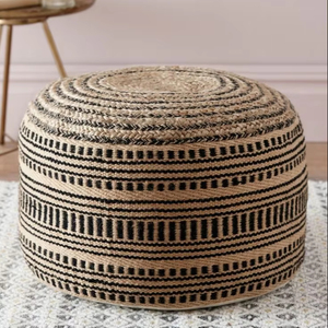Pouf écologique de conception Boho à forte demande | Décoration de maison en gros à la mode et rentable pour chambre à coucher appartement ferme et hôtel - Product Image 1
