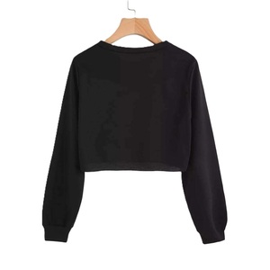 La mejor opción Diseño personalizado Manga completa Cualquier tamaño Cómodo Crop Top Camisetas Algodón para mujeres Hecho en Bangladesh - Product Image 2