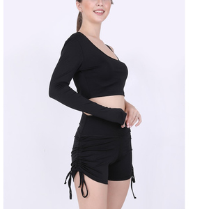 Popular Selling New Designer Puff Sleeves 2 in 1 Stylish <b>Velvet</b> Velour Tracksuit Casual Zip up Cropped Hoodie & <b>Joggers</b> <b>Women</b> - Product Image 4