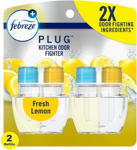 Febreze Plug In Air Freshener, Odor-Fighting Scented <b>Oil</b> Refill, Kitchen Odor Fighter, 2 Refills - Product Image 1