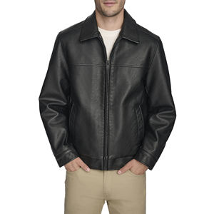Chaqueta de Piel de Oveja de Moda para Hombre, Cortavientos, Cuello Alto, Cierre de Cremallera, Transpirable, Diseño Personalizado para Invierno - Product Image 1