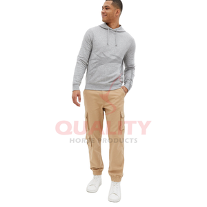 เซ็ตเสื้อสเวตเตอร์มีฮู้ดแขนยาวผ้าฝ้าย100% สำหรับผู้ชายพิมพ์ลายแบบสวมหัวสำหรับฤดูหนาว - Product Image 1