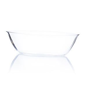 VCH1102 - Clear Large Boat <b>Vase</b> - 11 x 3 - Product Image 1