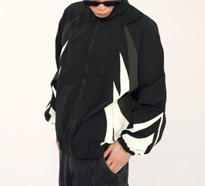 OEM Wholesale Casual Sports Full Zip Up Custom <b>Jacket</b> 100% Windproof Gym Fitness Nylon Windproof <b>Jacket</b> For <b>Men</b> - Product Image 6