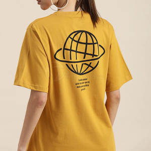 Camiseta de Verano Cómoda para Mujer, Precio de Fábrica, Mejor Material, Camisetas Extra Grandes para Mujer Hechas en Pakistán - Product Image 3