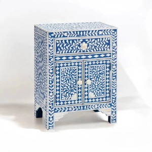 Charme Vintage et Moderne Combiné Luxe Bone Inlay Console Table avec un Design Floral Artistique Parfait Pour Chambre à Faible Coût - Product Image 1