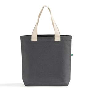 Recycled Canvas Tote <b>Bag</b> Bottom Gusset Eco-Friendly Reusable Beach <b>Bag</b> Zipper Customizable Letter <b>Medium</b> for Advertising - Product Image 1