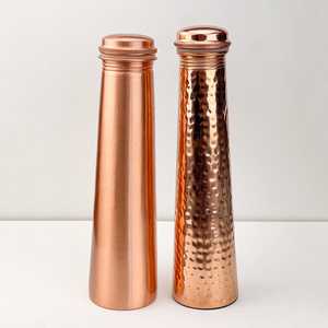 AZ ENTERPRISES Bouteille d'eau en cuivre artisanale moderne de haute qualité |   Cuivre pur à 100 %, écologique, grande capacité, santé ayurvédique - Product Image 4