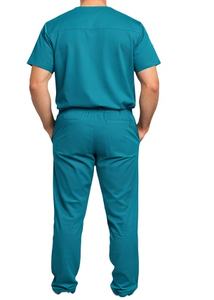Tenues médicales d'infirmières de haute qualité en mélange de coton, tissu doux et respirant, unisexe, pour usage hospitalier, ensembles de blouses extensibles personnalisables - Product Image 2