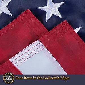 Bandera Americana de Betsy Ross, 3x5 pies, Paquete Combinado, 250 Aniversario, Estrellas Bordadas, 13 Colonias, Duradera e Impermeable - Product Image 3