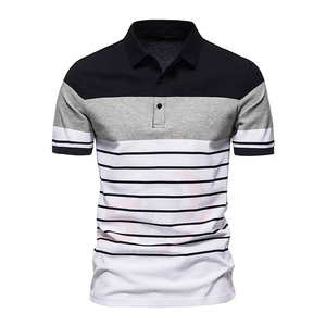Polo de algodón lavado para hombre, estilo Retro, duradero, suave, cómodo, informal, a la moda, estilo Vintage, venta al por mayor - Product Image 1