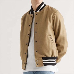 Veste de Baseball à manches en cuir pour homme, nouvelle collection - Product Image 1