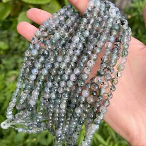 Bosque verde musgo ágata Rondelle cuentas crecimiento de puesta a tierra equilibrio emocional fabricación de joyas uso espiritual meditación curación regalo - Product Image 5