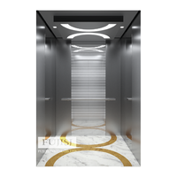 Ascenseur de traction électrique sans engrenages à courant alternatif, capacité 450-1600 kg, 6-21 passagers, vitesse 1,0-6,0 m/s, plancher PVC, acier inoxydable, garantie 3 ans