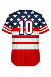 Captens LLC MR-052 Maillot de baseball américain unisexe entièrement boutonné, tenue d'équipe professionnelle, impression de logo personnalisée, léger et de haute qualité - Product Image 3