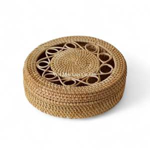 Handmade <b>Rattan</b> <b>Storage</b> <b>Box</b> From Vietnam Woven With Natural Fiber For Home Organization And Sustainable Interior Styling - Product Image 2