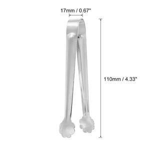 Stainless Steel Bar <b>Ice</b> <b>Tongs</b> Ergonomic Grip Non Slip Teeth Elegant Design For Cocktails Home Bar And Professional Use - Product Image 3