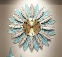 Elegante Reloj de pared de girasol multicolor, hermoso diseño decorativo para el hogar, sala de estar y decoración de sala de estar
