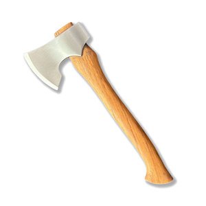 Mini hache en acier inoxydable robuste pour la coupe du bois de survie en camping en plein air et le travail de jardin avec poignée ergonomique - Product Image 1