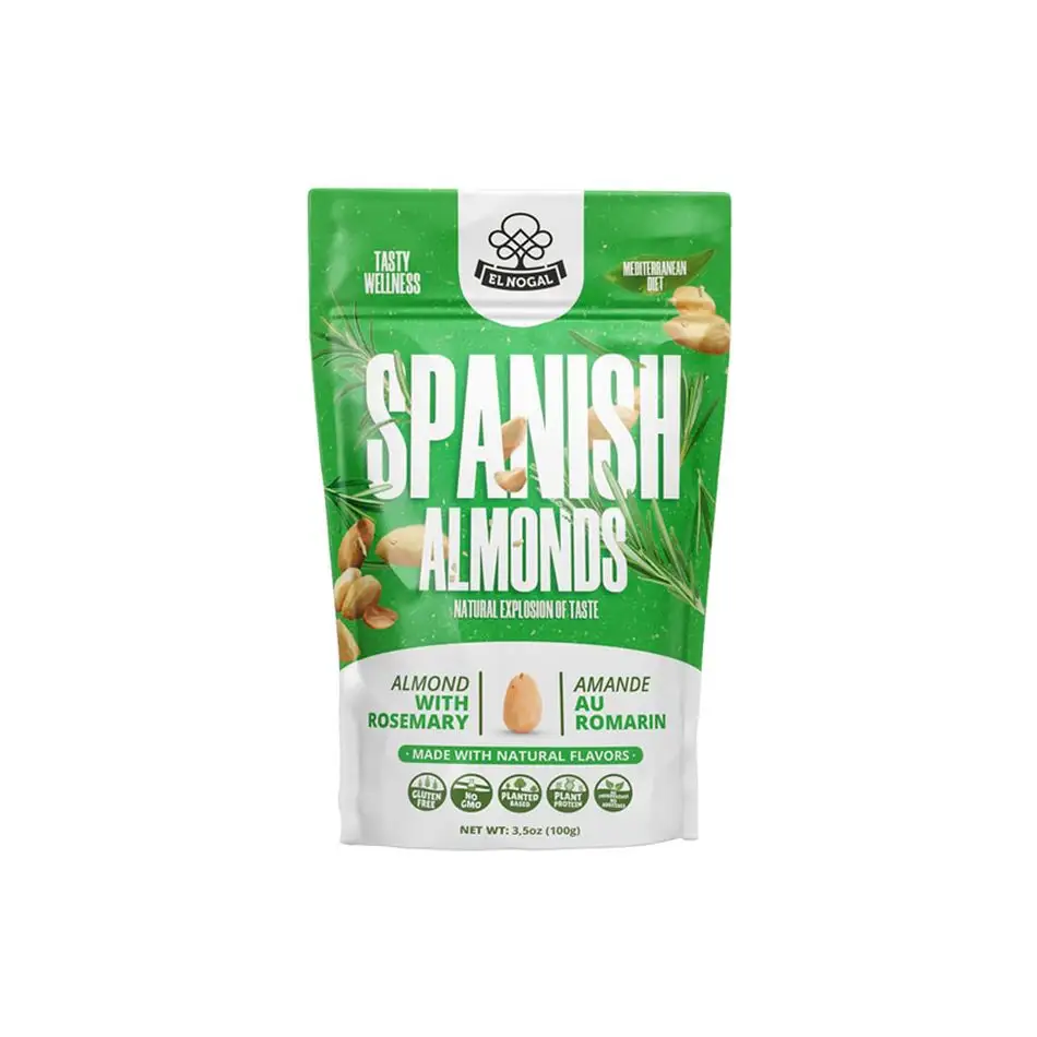 Premium Valencia Spaanse Amandel Met Aromatische Rozemarijn-Doypack Ontworpen Voor Culinaire Creaties En Smaakstof