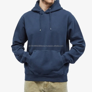 Sweat-shirts à capuche pour hommes en coton biologique, pull-over écologique avec capuche, sweat-shirt à capuche personnalisé en interlock pour hommes, sweat-shirts à capuche surdimensionnés - Product Image 4