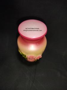 El más vendido de urna de cremación hecha con material de aluminio floral 3D de diseño antiguo para compra a granel - Product Image 6