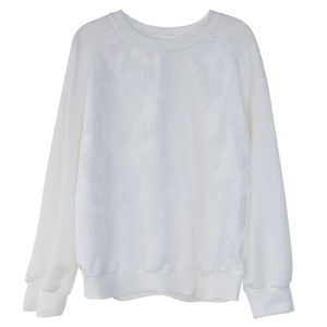 Venta al por mayor de alta calidad de los hombres French Terry Pullover sudadera logotipo personalizado bordado transpirable cuello redondo para el invierno - Product Image 1