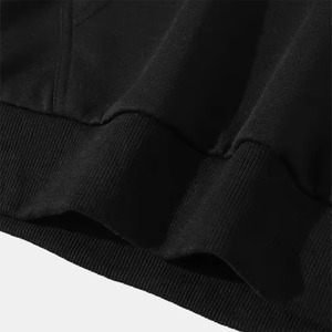 Fabricante personalizado sudadera 500gsm peso pesado grueso desgastado recortado bordado parche hombres ácido lavado PullOver Sudadera con capucha - Product Image 2