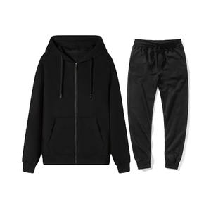 Precio al por mayor personalizado liso Jogging Wear cálido suave sudor trajes Fitness Wear bordado Logo cremallera chándal - Product Image 4