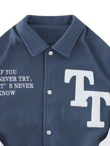 Haute qualité personnalisé Chenille patchs Vintage hiver surdimensionné collège Baseball Letterman Varsity veste pour hommes goutte grande taille - Product Image 6