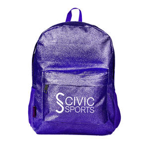 Sac de danse Cheer avec logo personnalisé sac à dos de pom-pom girl scintillant sac à dos à roulettes sac à dos à paillettes pour filles - Product Image 3