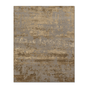 พรมขนสัตว์และไหมไผ่ถักมือสีเบจและสีน้ำตาลของ Kavi ลายแบบนามธรรม สำหรับห้องนั่งเล่นในบ้าน สินค้ามาใหม่-Esk-431 - Product Image 1