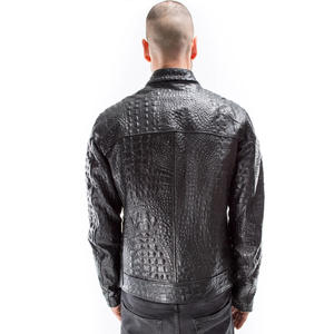Veste en cuir de mouton véritable pour hommes, style tendance 2026, logo personnalisé, qualité supérieure - Product Image 5