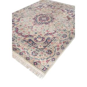 Aalam Beige <b>Brown</b> Hand Knotted <b>Wool</b> Rugs Pae-4992 for Home Use Living Carpet Medallion Rectangle Puzzle for Entryway Teenagers - Product Image 2