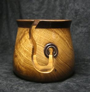 Best selling dusty brown wooden yarn <b>bowl</b> Indian Artisans handcrafted portable sewing & <b>Knitting</b> storage decoration storage <b>bowl</b> - Product Image 3
