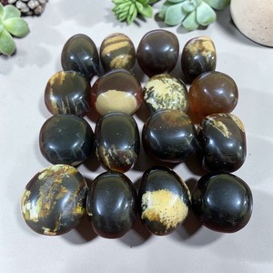 Piedra de Ámbar Natural de Sumatra, Pulida, Resina Fósil de Ámbar Indonesio, Piedra Curativa para Coleccionistas - Product Image 2