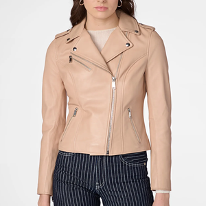 Chaqueta de cuero personalizada para mujer, chaquetas de alta calidad, a la moda, invierno, 2023 - Product Image 4
