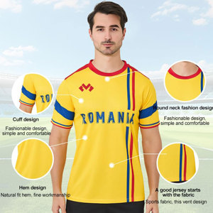 2025เสื้อทีมฟุตบอลโพลีเอสเตอร์ระบายอากาศได้ดีแห้งเร็วระเหิดจากโพลีเอสเตอร์100% - Product Image 4