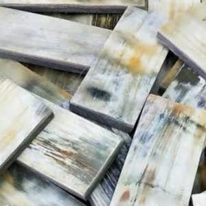 Impex แผ่นเขาวัวแอฟริกาคุณภาพพรีเมี่ยมงานฝีมือธรรมชาติสำหรับแว่นตากรอบหนึ่งด้านแผ่นฮอร์นสีขาวความรัก - Product Image 3