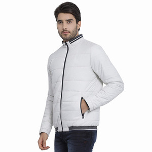 Stylish One <b>Men's</b> Hot <b>White</b> Color <b>Puffer</b> <b>Jacket</b> Fashion Wear Made in 100% Nylon With Customized Design & Brand - Product Image 4