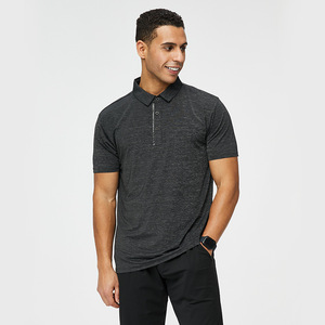 Logo personnalisé de haute qualité Causal Business Sports pour Polo Qualité Plain Ice Feel Nylon Spandex Col inversé Imprimé Tricoté - Product Image 2