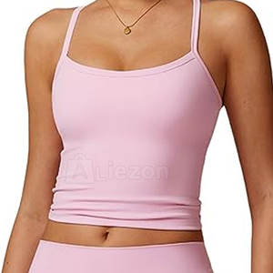 Moda mujer Yoga Top y pantalones cortos conjunto de dos piezas Activewear mujeres Yoga Top y pantalones cortos para uso físico - Product Image 6