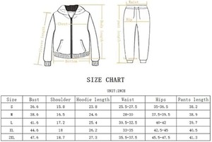 Ensemble de survêtement zippé pour femme, écologique, respirant, à séchage rapide, 100% coton molletonné, survêtement d'hiver, ensemble de sweat-shirt à capuche zippé - Product Image 6