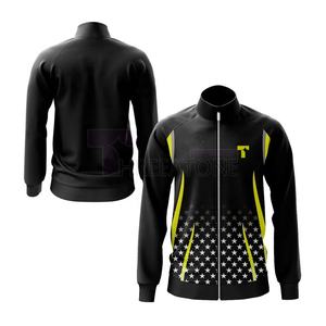 Chaqueta deportiva de tela elástica cómoda para hombre con cuello levantado movimiento libre para deportes al aire libre - Product Image 2