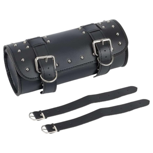 Sacoche de Moto en Cuir PU Sac à Outils Respirant Étanche Universel Fourche de Guidon Sissy Bar Roll Storage Rider Pouch - Product Image 1