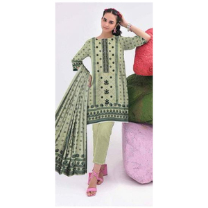 Tallas personalizadas, vestidos informales de alta calidad para mujer, vestido cosido de 3 piezas de Pakistán, diseño bordado con chales, conjuntos para mujer - Product Image 6