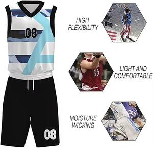 Maillot de basket-ball personnalisé 2025 avec impression par sublimation, séchage rapide, réversible, en maille respirante, nouveau style - Product Image 5