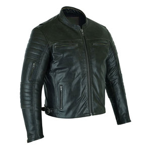 Chaqueta de cuero genuino al mejor precio para hombre, chaqueta de cuero para hombre hecha a medida, precio al por mayor, chaquetas de moto para hombre - Product Image 4