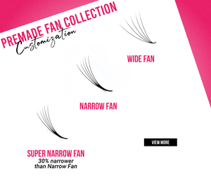 CharmLash Mink <b>Lashes</b> Wholesale With Custom Logo Symmetrical Narrow <b>Premade</b> Fans <b>Premade</b> Volume <b>Lashes</b> Natural Looking Oil-free - Product Image 3